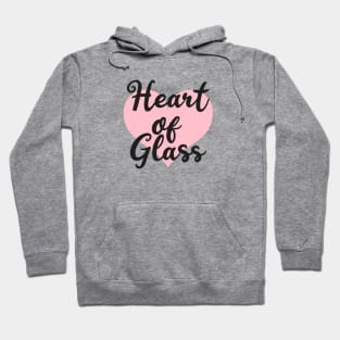 Heart of Glass, black Hoodie